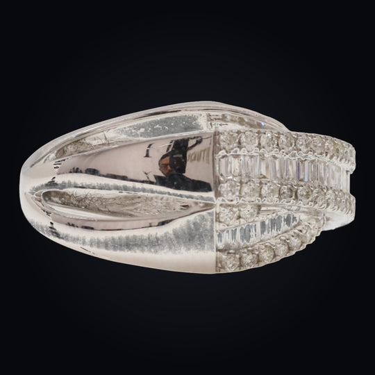 'Musubi' 18K White Gold Diamond Ring