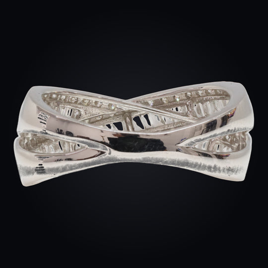 'Musubi' 18K White Gold Diamond Ring