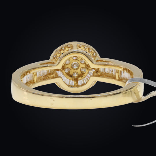 'Kō-Rin' 18K Yellow Gold and Diamond Ring