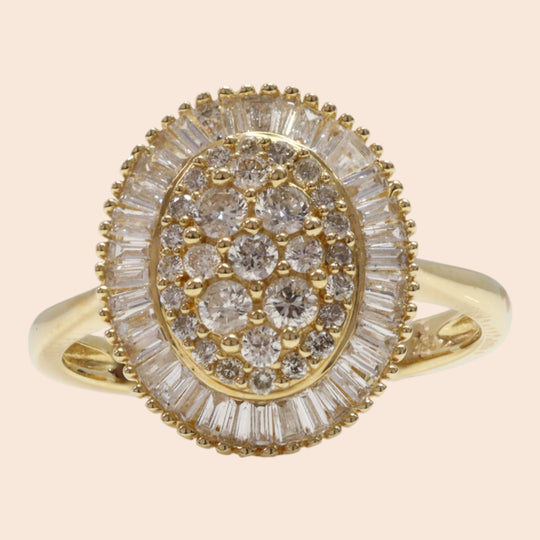 'Orime' 18K Yellow Gold Diamond Ring