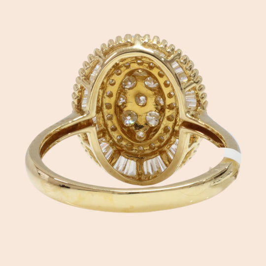 'Orime' 18K Yellow Gold Diamond Ring