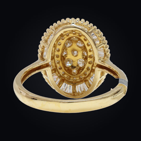 'Orime' 18K Yellow Gold Diamond Ring
